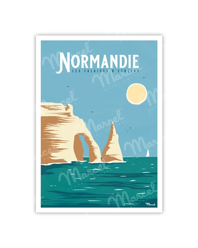 Carte Postale NORMANDIE "Falaises d’Etretat"
