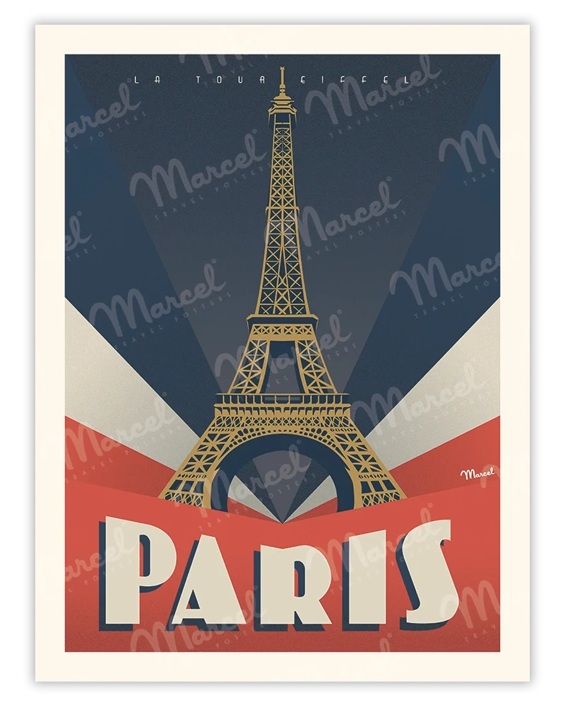 Affiche PARIS "Tour Eiffel"