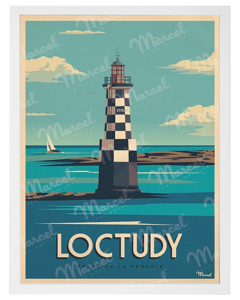 Affiche LOCTUDY "Phare de la Perdrix"
