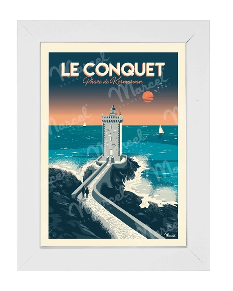 Carte Postale LE CONQUET "Phare de Kermorvan"