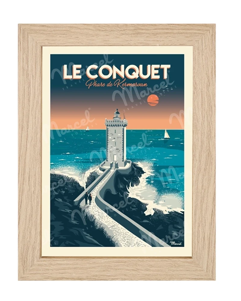 Carte Postale LE CONQUET "Phare de Kermorvan"