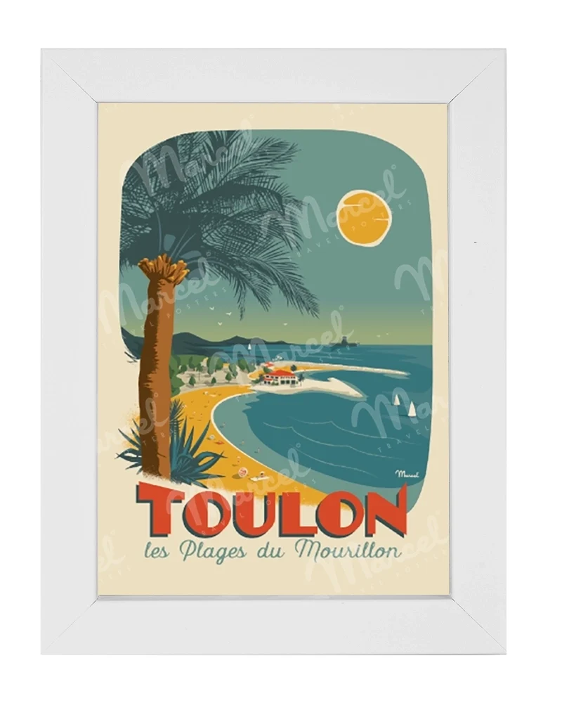 Carte Postale TOULON "Plages du Mourillon"