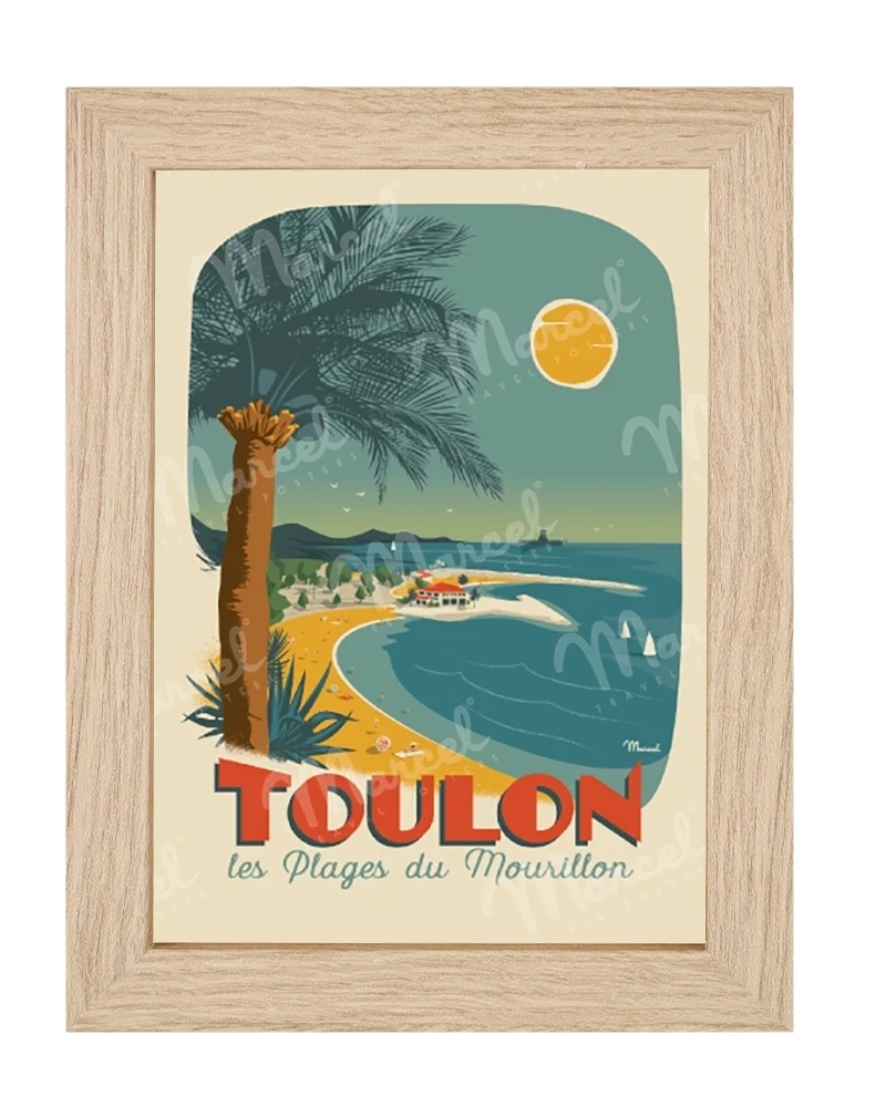Carte Postale TOULON "Plages du Mourillon"