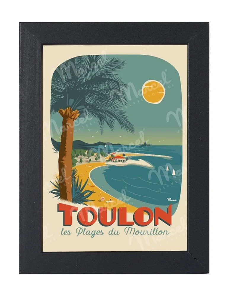 Carte Postale TOULON "Plages du Mourillon"