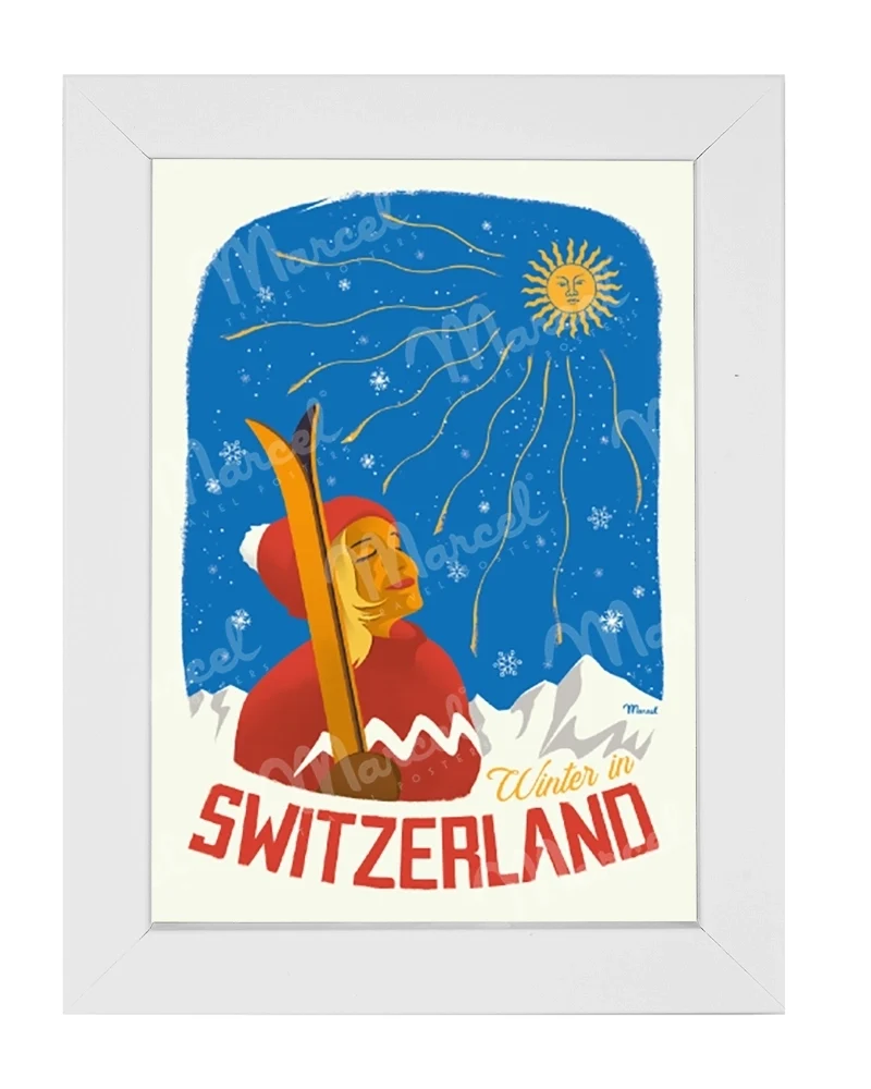 Carte Postale SUISSE "Winter in SWITZERLAND"