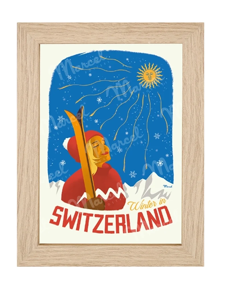 Carte Postale SUISSE "Winter in SWITZERLAND"