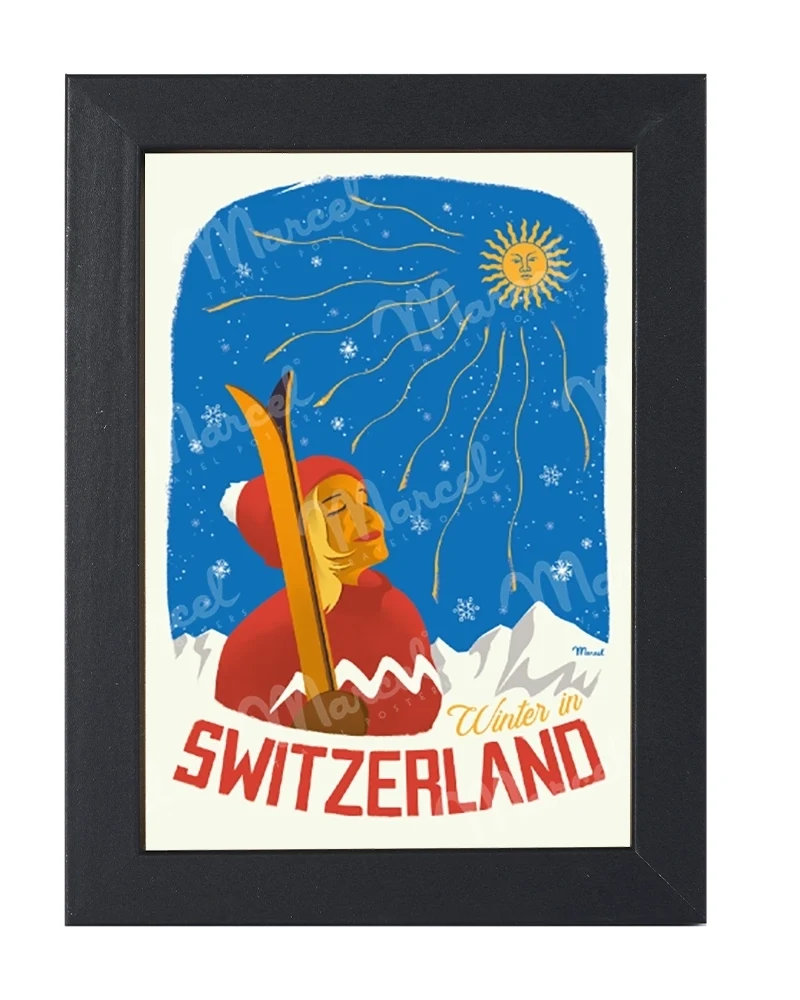 Carte Postale SUISSE "Winter in SWITZERLAND"