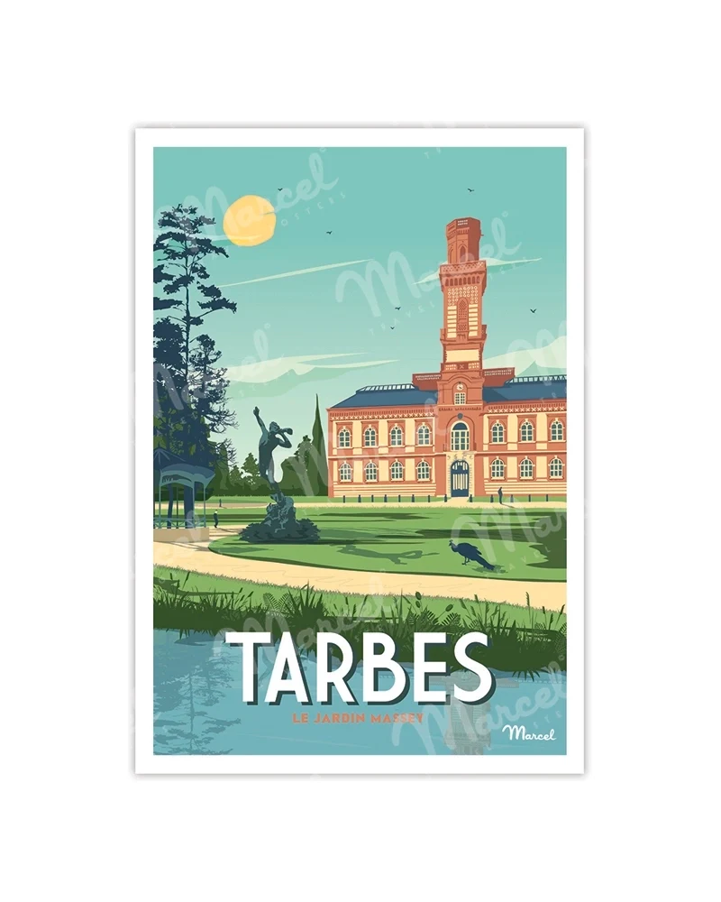 Carte Postale TARBES "Le Jardin Massey"