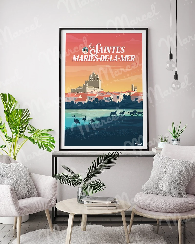 Affiche LES SAINTES-MARIES-DE-LA-MER
