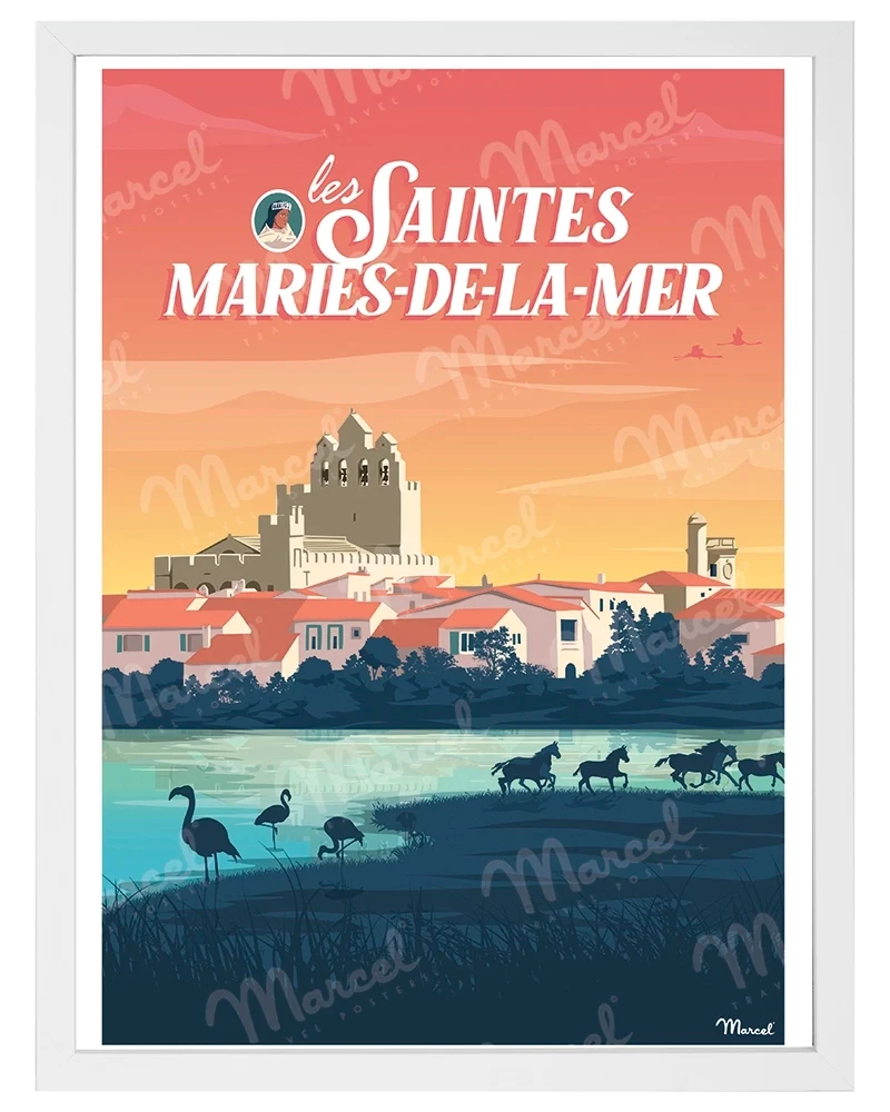 Affiche LES SAINTES-MARIES-DE-LA-MER