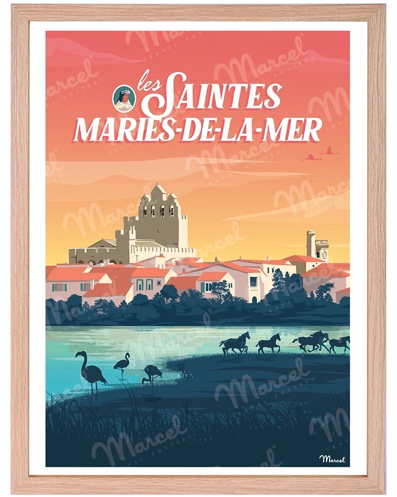 Affiche LES SAINTES-MARIES-DE-LA-MER