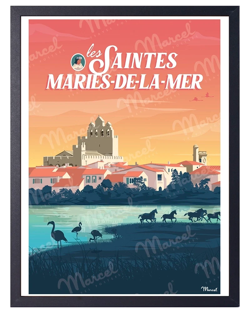 Affiche LES SAINTES-MARIES-DE-LA-MER