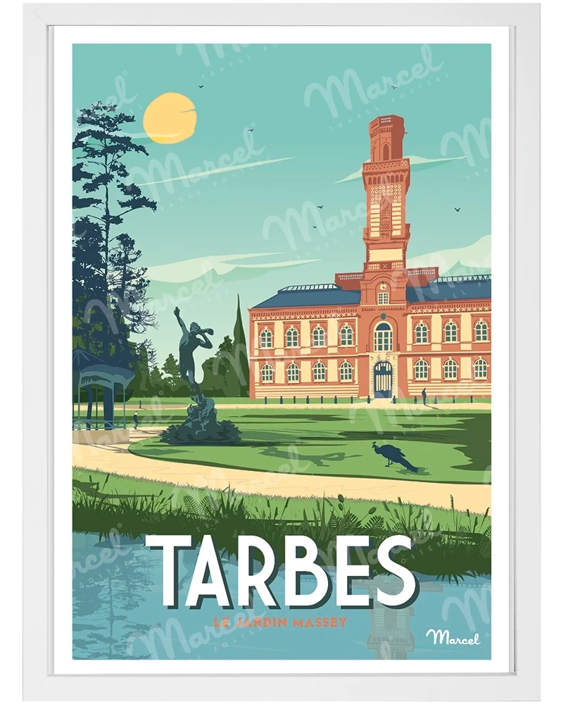 Affiche TARBES " Le Jardin Massey "