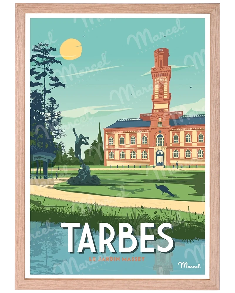 Affiche TARBES " Le Jardin Massey "