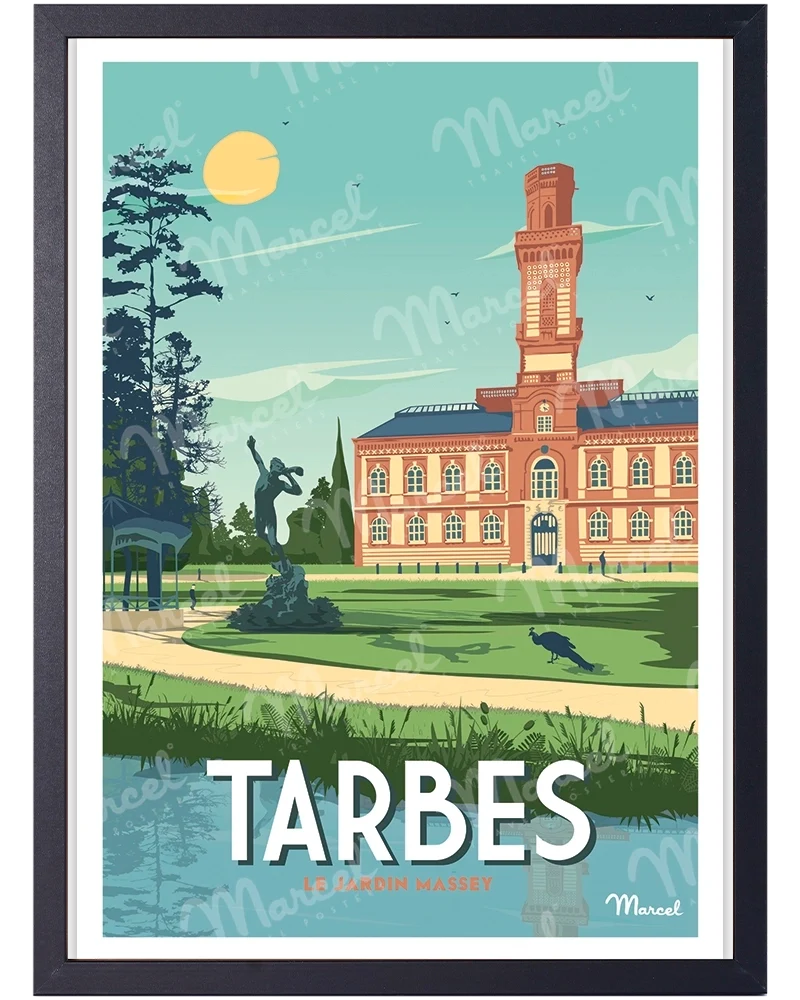 Affiche TARBES " Le Jardin Massey "