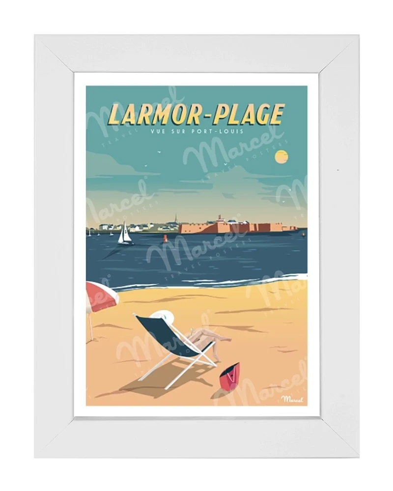 Carte Postale LARMOR-PLAGE ''Vue sur Port-Louis''