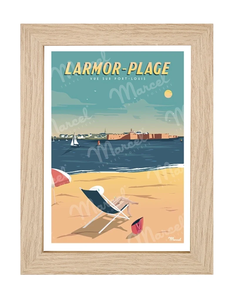 Carte Postale LARMOR-PLAGE ''Vue sur Port-Louis''