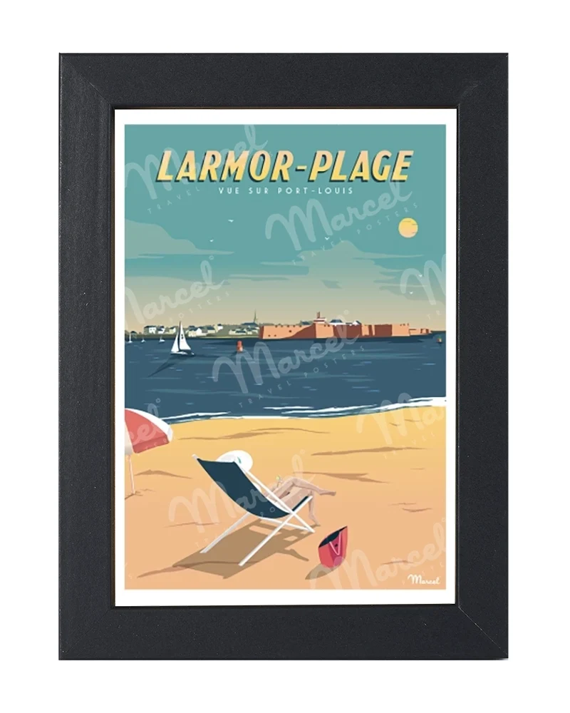 Carte Postale LARMOR-PLAGE ''Vue sur Port-Louis''