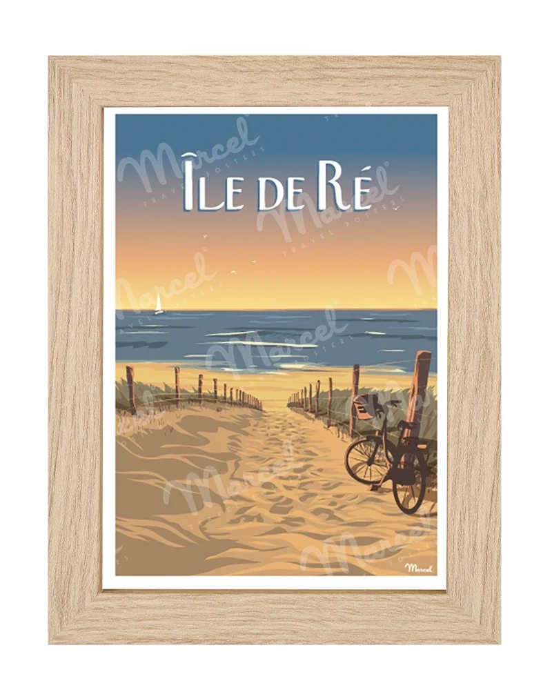Carte Postale ÎLE DE RÉ "Bois-Plage"