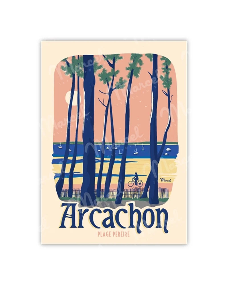 Carte Postale ARCACHON "Plage Pereire"