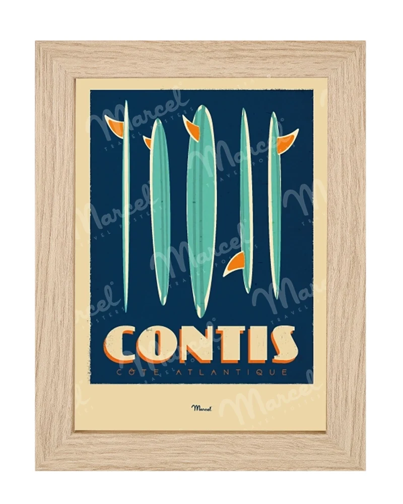 Carte Postale CONTIS "Surfboards"