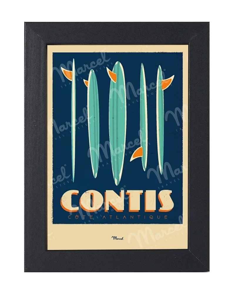 Carte Postale CONTIS "Surfboards"