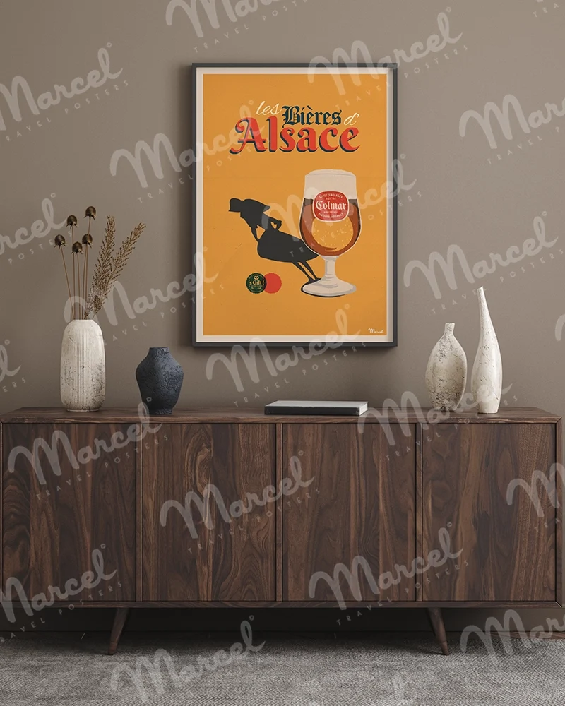 Affiche "Bières d'ALSACE"
