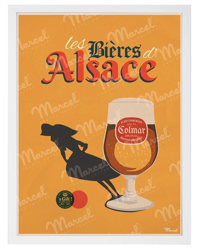 Affiche "Bières d'ALSACE"