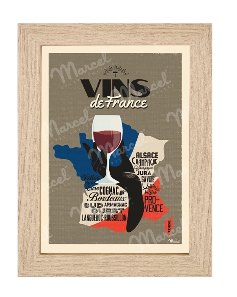 Carte Postale "Vins de France"