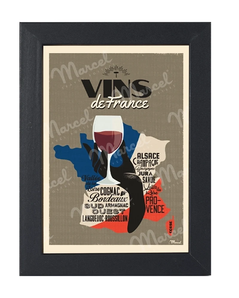 Carte Postale "Vins de France"