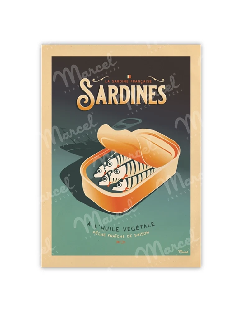 Carte Postale "Les Sardines"