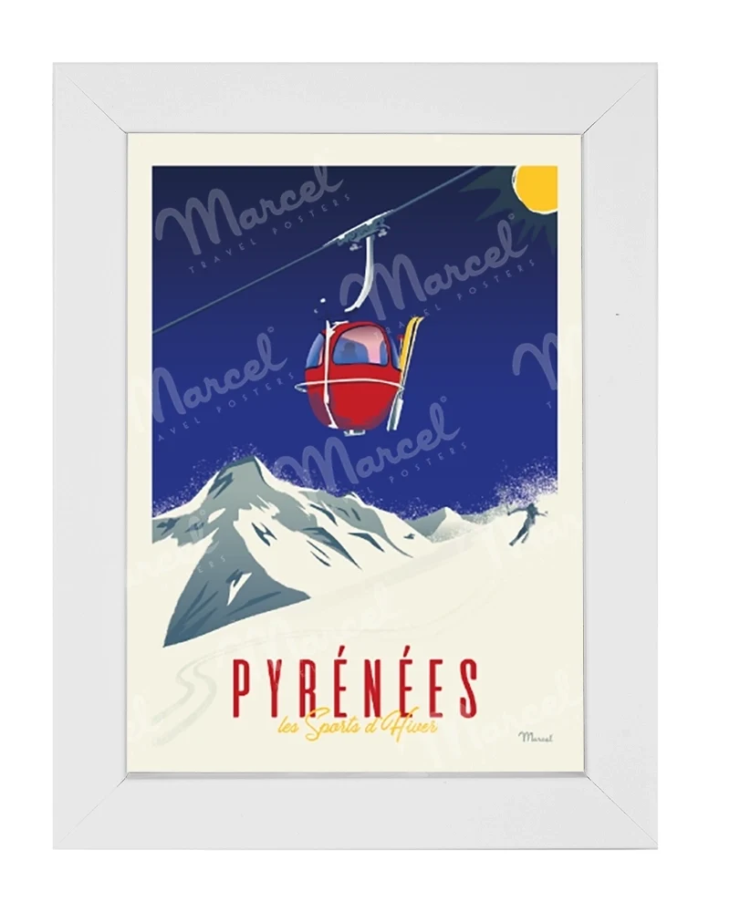 Carte Postale PYRÉNÉES "La Télécabine"