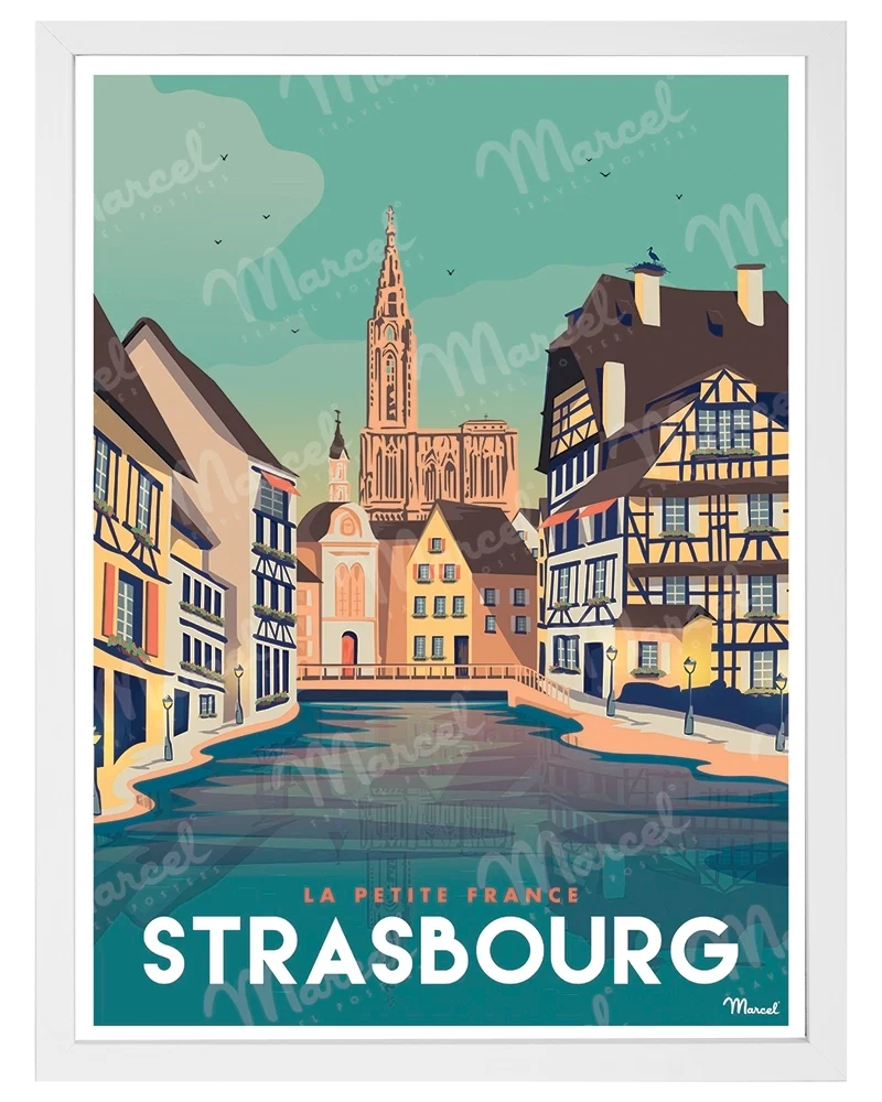 Affiche STRASBOURG "La Petite France"