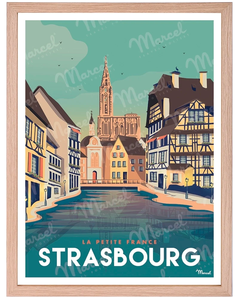 Affiche STRASBOURG "La Petite France"