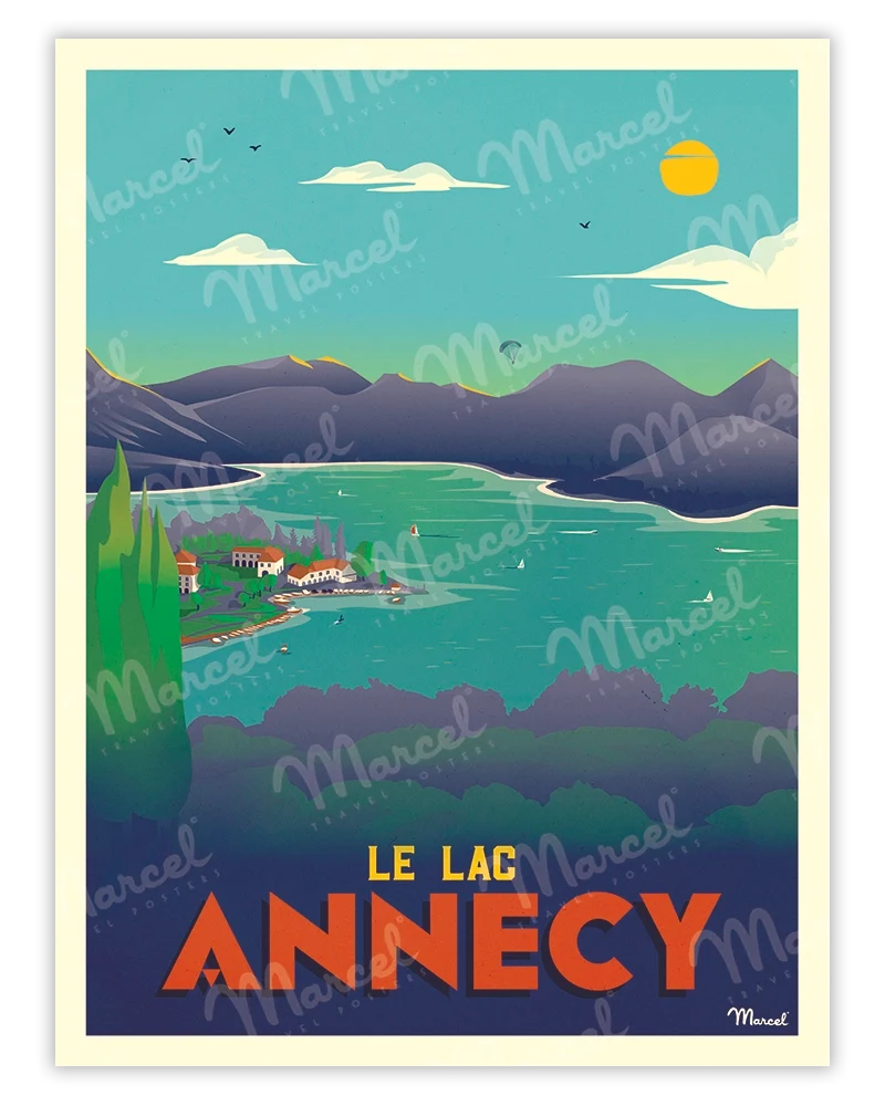 Affiche ANNECY "Le Lac"