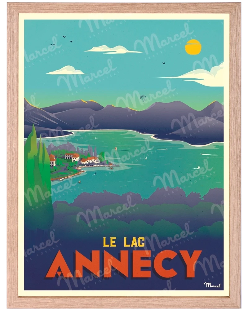Affiche ANNECY "Le Lac"