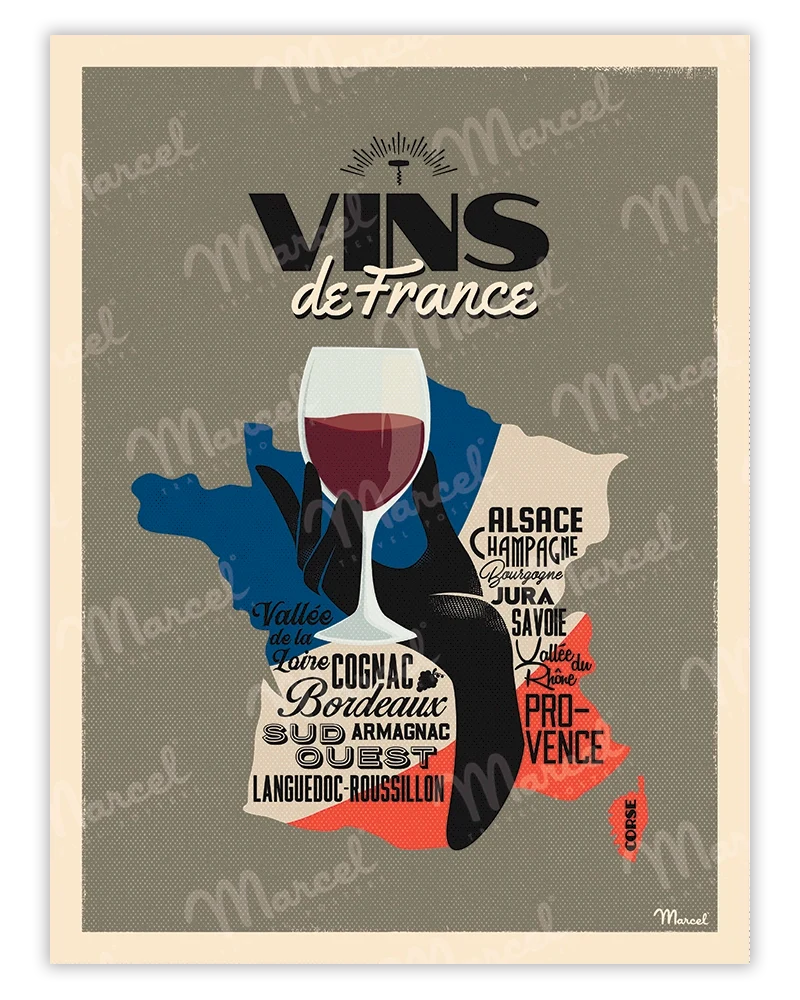 Affiche "Vins de FRANCE"