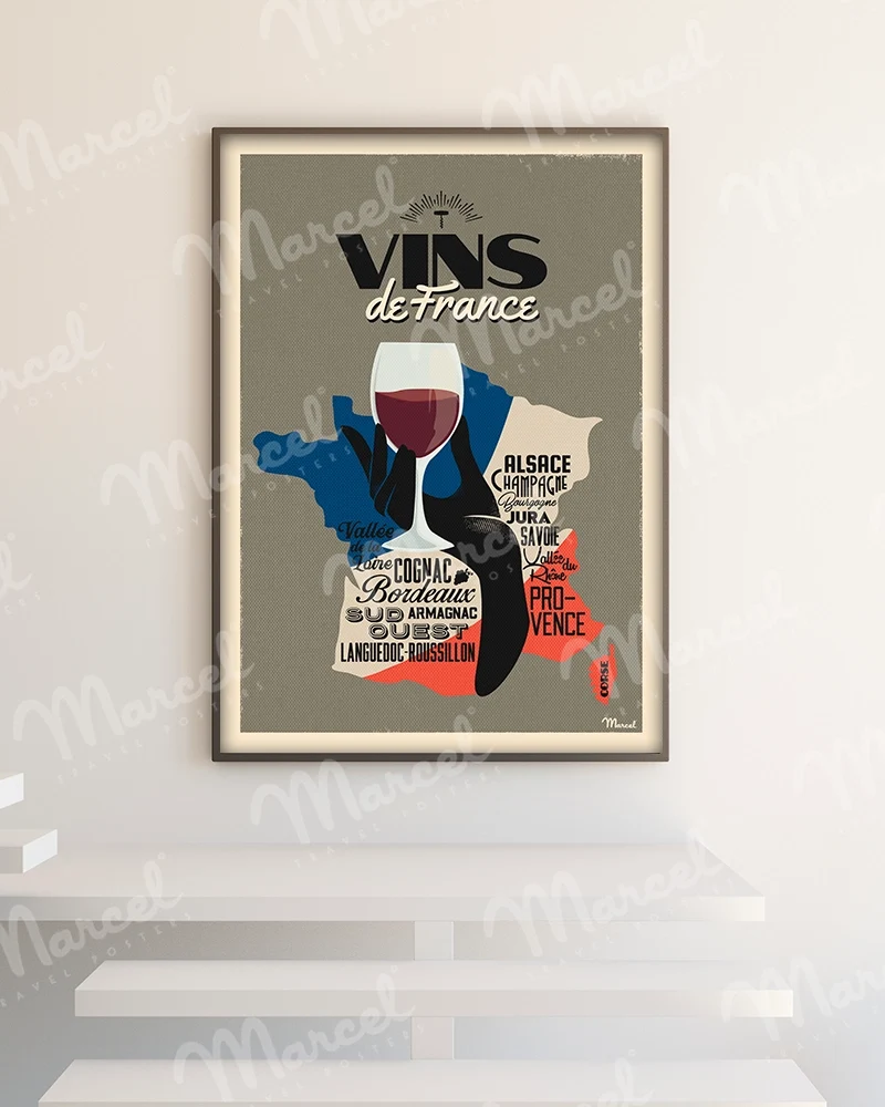 Affiche "Vins de FRANCE"