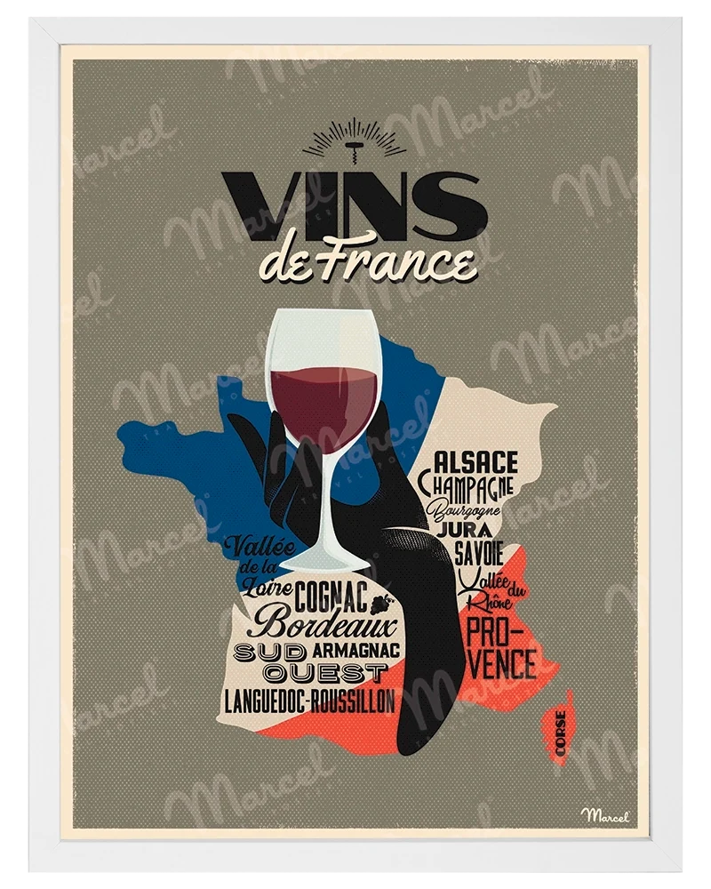 Affiche "Vins de FRANCE"