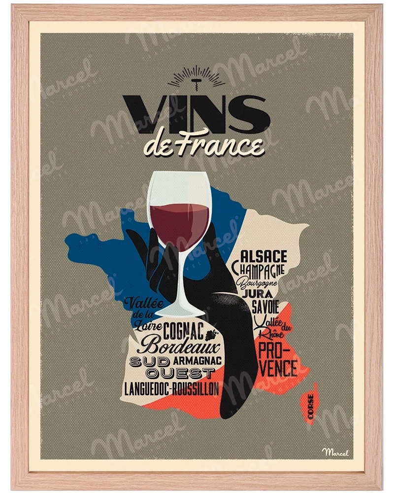 Affiche "Vins de FRANCE"