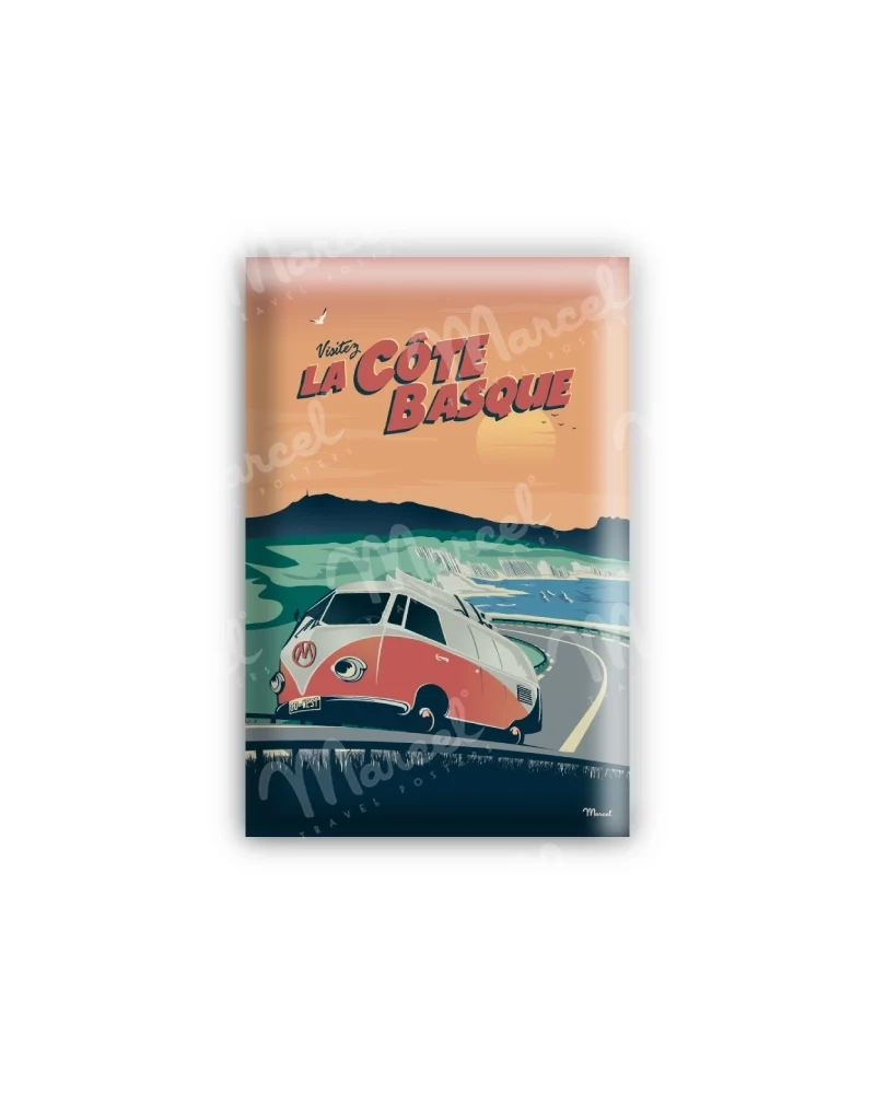 Magnet CÔTE BASQUE "La Corniche"