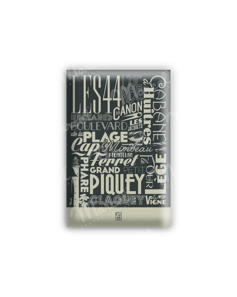 Magnet CAP FERRET " Typography "