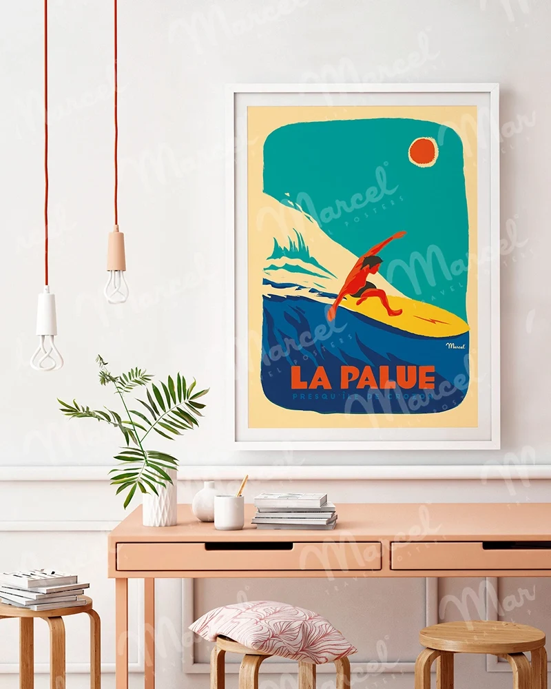 Affiche LA PALUE "Surfeur"