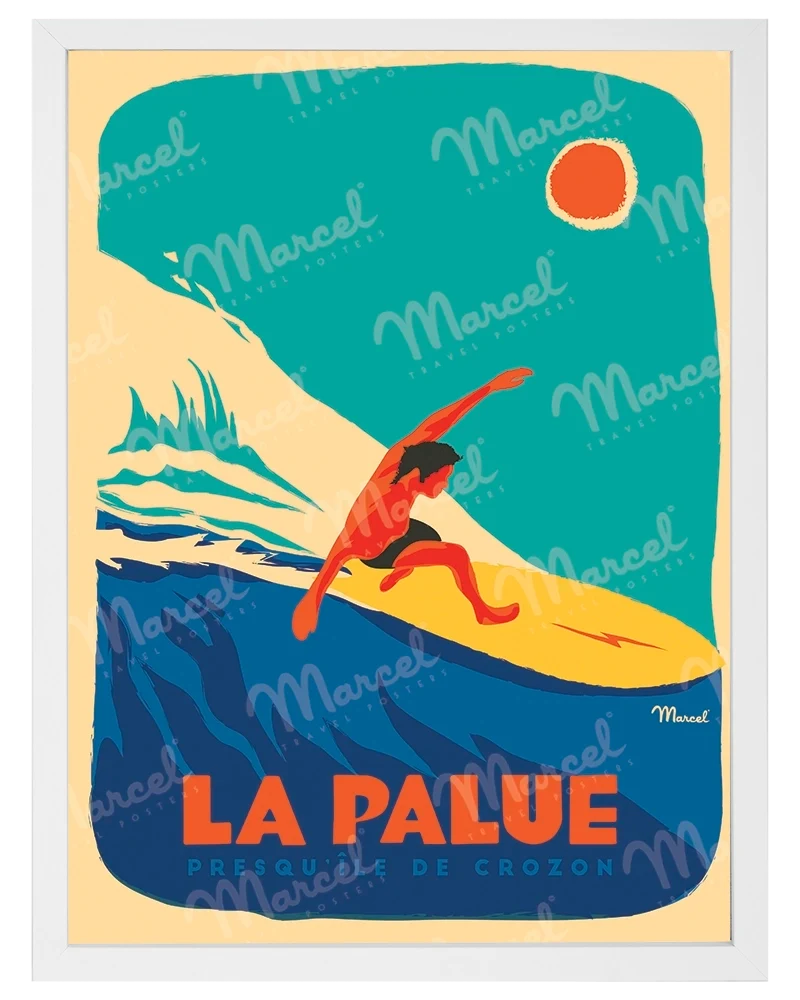 Affiche LA PALUE "Surfeur"