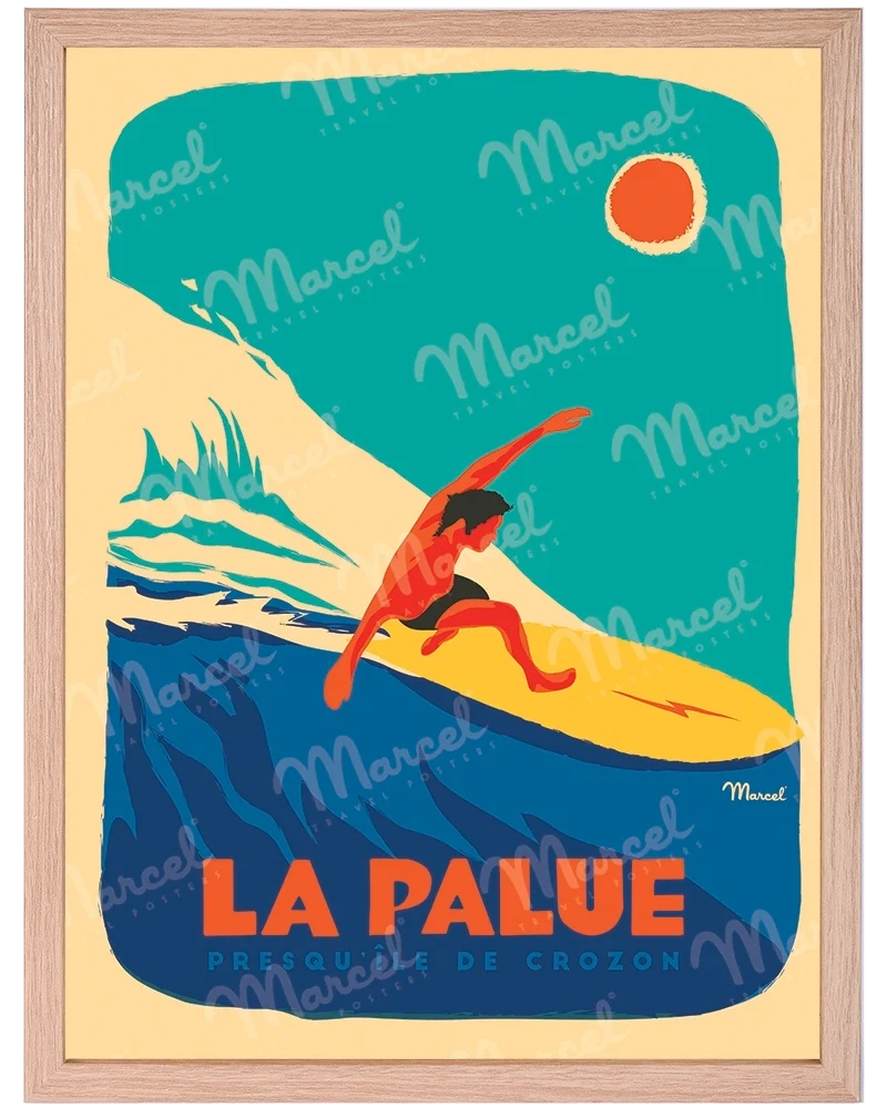 Affiche LA PALUE "Surfeur"