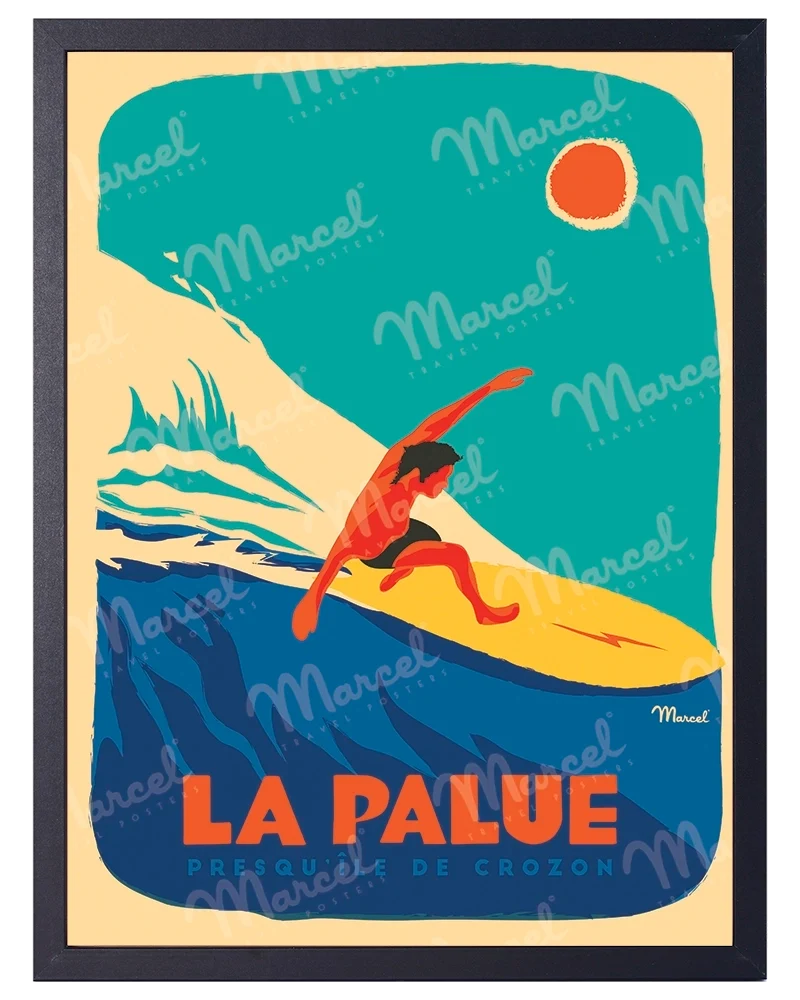 Affiche LA PALUE "Surfeur"