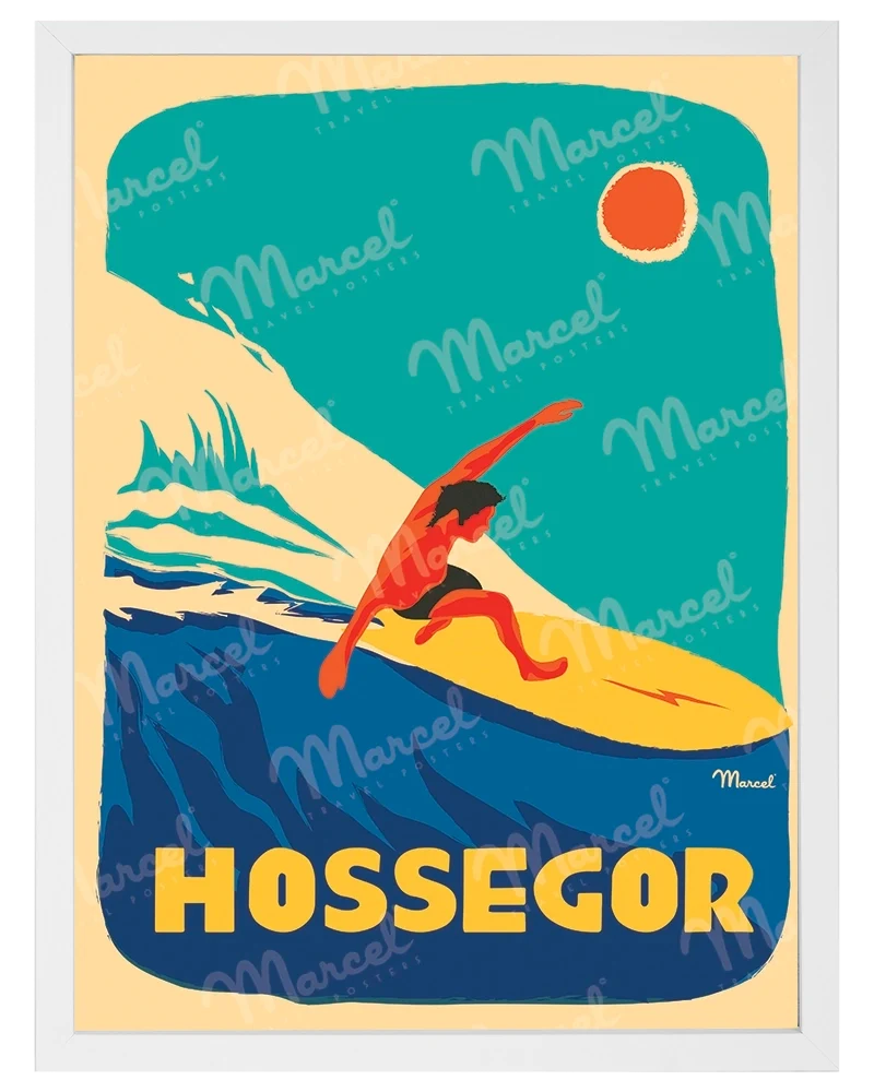 Affiche HOSSEGOR "Surfeur"