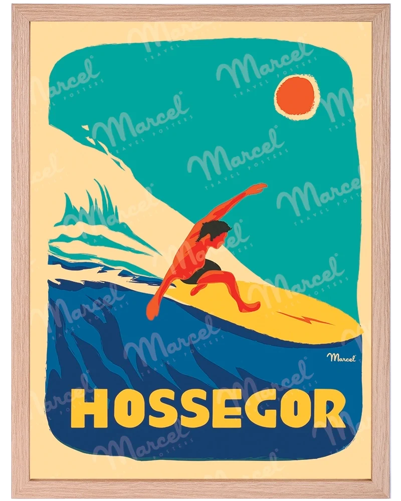 Affiche HOSSEGOR "Surfeur"