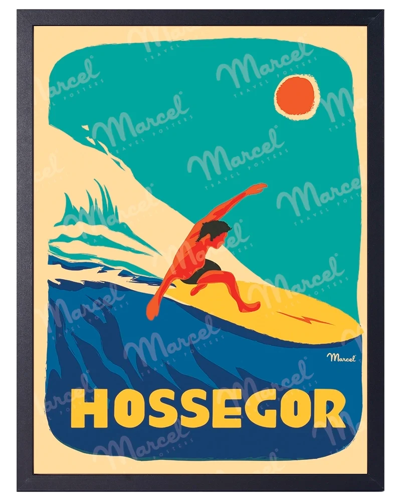 Affiche HOSSEGOR "Surfeur"