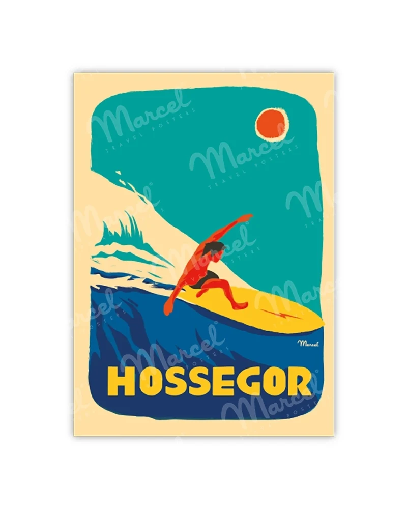 Carte Postale HOSSEGOR "Surfeur"